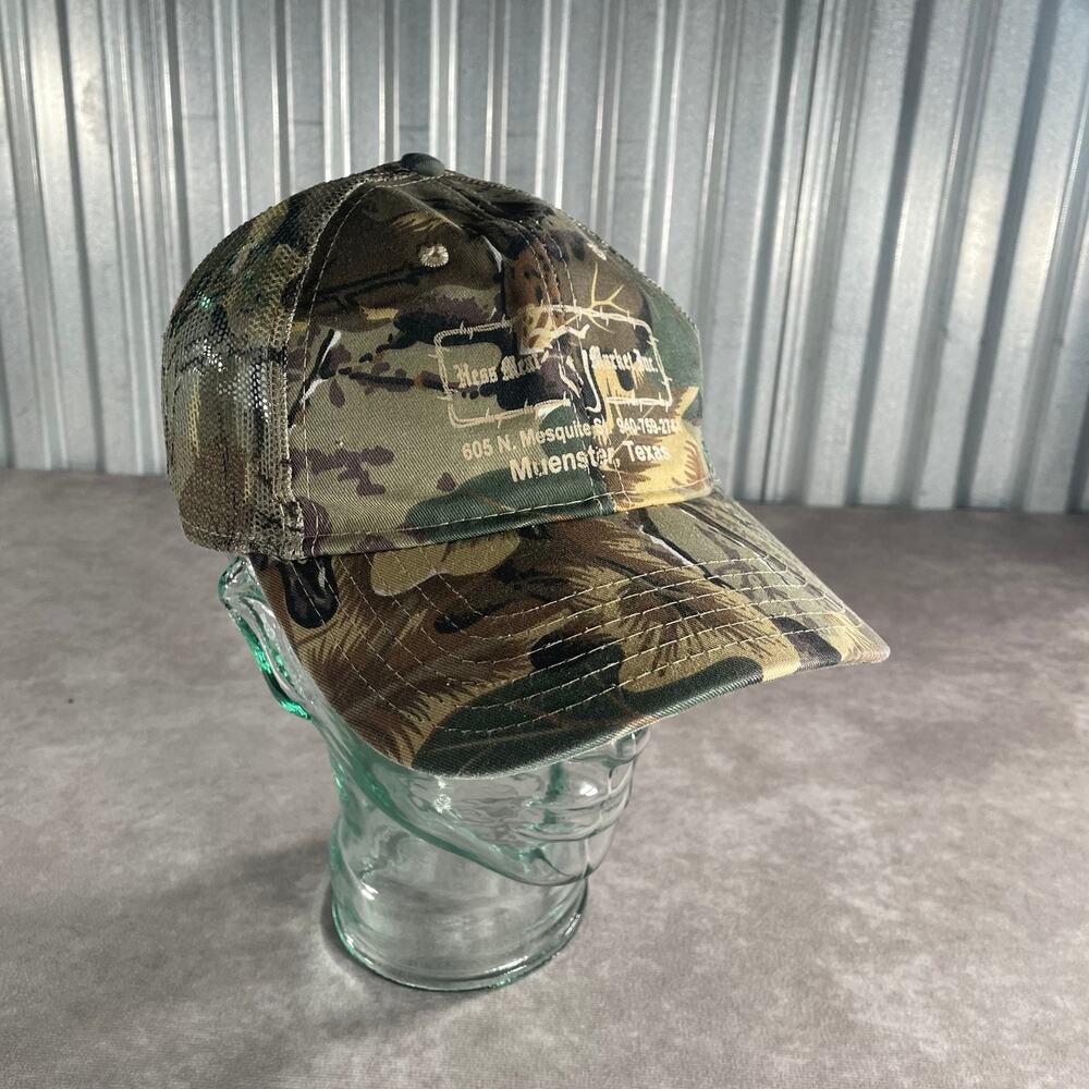 Otto Trucker Hat Camo Mesh Hess Meat Market Muenster Texas Dad Hat One Size